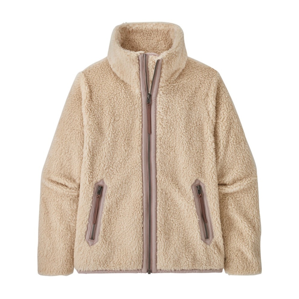 Patagonia Divided Sky Jacket Women’s Large Dark Natural Sherpa Fleece 25930 - Picture 2 of 10